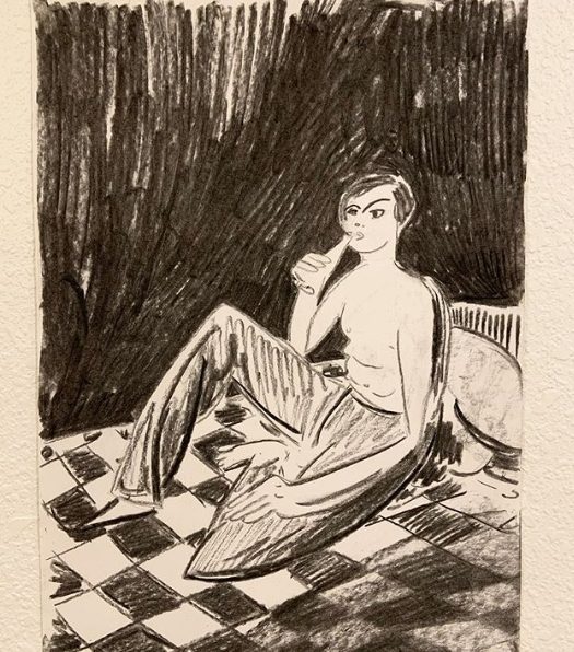 LA-CAMA-ES-LA-MESA, from the series Drawings