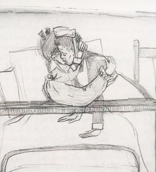 QUIEN-CUIDA-A-QUIEN, from the series Drawings