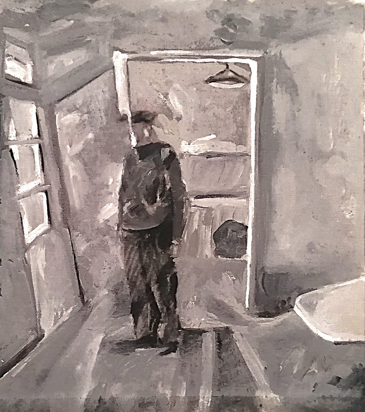 MIRANDO-LA-NADA, from the series Paintings